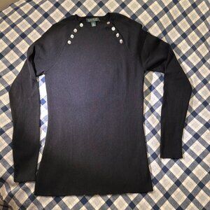 Beautiful soft Silk knit top - nautical style